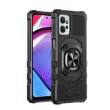 Eaglecell - for Motorola Moto G 5G (2024) - Shockproof Protective Phone Case w/Ring Stand - RS7 Black