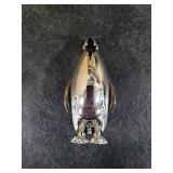 Torch Lighter, Creative Desktop Penguin Cute Lighters, Cool Portable Adjustable Soft Flame and Refillable Butane for Men Women Friends Gift-s (Without Butanes)-Black