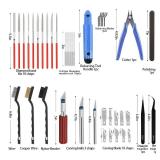 BulkPcs 3D Printer Tool Kit Includes Deburring Tool, Files,Cleaning Needles, Brush,Carving Knife,3D Printier Accessories Set for Cleaning, Finishing 3D Printing Model