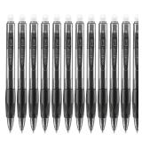 Aozora Erasable Pens Click Fine Point 0.7 mm Retractable Erasable Gel Pens for Completing Sudoku and Crossword Puzzles 12 Pack (Black)