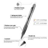 Aozora Erasable Pens Click Fine Point 0.7 mm Retractable Erasable Gel Pens for Completing Sudoku and Crossword Puzzles 12 Pack (Black)