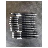 Aozora Erasable Pens Click Fine Point 0.7 mm Retractable Erasable Gel Pens for Completing Sudoku and Crossword Puzzles 12 Pack (Black)