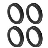 INFINAUTO 72.1mm to 56.1mm Car Wheel Hub Centric Rings Black Polycarbonate Wheels Center Shaft Shock Absorbing Hubrings 4 Pcs