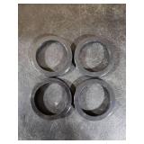 INFINAUTO 72.1mm to 56.1mm Car Wheel Hub Centric Rings Black Polycarbonate Wheels Center Shaft Shock Absorbing Hubrings 4 Pcs