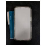 Diaclara Designed for iPhone 15 Case, Full Body Rugged Case with Built-in Touch Sensitive Anti-Scratch Screen Protector, with Camera Lens Protector for iPhone 15 6.1 (Clear Glitter)