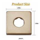 Shower Faucet Flange RP51034CZ for Delta Shower Arm,Champagne Bronze Square Flange for Delta Tub Faucet and Shower Arm