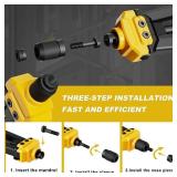 IMQUALI Rivet Nut Tool Rivet Nut Kit, 16 Rivnut Tool Kit with 14 Metric & SAE Mandrels Rivet Nut Assortment Kit with 140 Rivet Nuts, Hand Riveters Nutsert Tool Kit with Durable Blow Molded Case