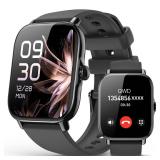 Smart Watch for Women Men- Answer/Make Call, 2025 IP68 Waterproof Fitness Step Tracker Watch with Sleep Monitor/Activity Counter/110+ Sport Mode, Smartwatch for Andriod iPhone iOS Samsung Compatible