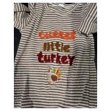 Thanksgiving Baby Boy Girl Outfit Turkey Pumpkin Long Sleeve Onesie Romper Jumpsuit Halloween Clothes Girl Boy (cutest turkey,12-18 Months)