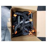 24 Pack 3.5 inch Plastic Spring Clamps, Black Heavy Duty Clips, Backdrop Clips, Plastic Clamps for Crafts, Backdrop Stand, Woodworking, Photography