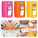 3Pcs Egg Shell Opener, 2025 New Egg Cracker Tool for Raw Eggs, Hard Boiled Egg Peeler Egg Cube Egg Separator Handheld, Stainless Steel Eggshell Breaker Egg Shell Cutter Kitchen Gadgets