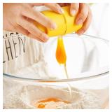 3Pcs Egg Shell Opener, 2025 New Egg Cracker Tool for Raw Eggs, Hard Boiled Egg Peeler Egg Cube Egg Separator Handheld, Stainless Steel Eggshell Breaker Egg Shell Cutter Kitchen Gadgets