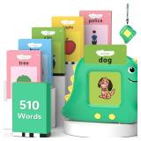 Alotwan Toddler Toys Talking Flash Cards with 510 Sight Words, Montessori Learning Toys for Toddler 1-3 2-4, Autism Sensory Speech Therapy for Boys Girls 2 3 4 5 6 Year Old Kids Gifts