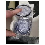 20 oz Skinny Replacement Lids Tumbler Replacement Lids Plastic Splash Resistant Covers Spill Proof Skinny Cup Covers for Mouth Cooler Cup (Clear, 5 Pack)