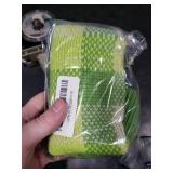 Dog Sweater Dress Plaid Knitwear for Small Medium Dogs Warm Puppy Pet Turtleneck Stretch Pullover Cute Fall Winter Vest Clothes with Leash Hole for Christmas (Green, S)