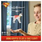 DC Comics, Superman Up in The Sky! Flying Krypto, RC Toys and Remote Control Toys for Kids, 7.5-Inch Hovering Superdog, for Ages 4 and Up