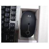 seenda Bluetooth Mechanical Keyboard and Mouse, 3 Device Connection Rechargeable Mouse and Keyboard, Full-Size Wireless Keyboard Mouse Compatible for Windows/Laptop/PC/MacBook/Mac, Black Gray