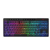 Redragon K516 PRO Shiva TKL RGB Wireless Membrane Gaming Keyboard, 87 Keys Mechanical-Feel Keyboard w/Smooth Linear Switch, On-Board Macro & Multimedia Keys, 16.8M RGB Backlit, Software Supported