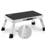 Jocauto Folding Step Stool, Height-Adjustable Step Stool with Non-Slip Platform, Step Ladder for Adults or Kids in Kitchen, Home, 330 Lbs Capacity