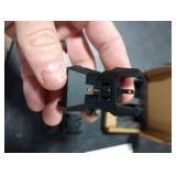 ohhunt Fiber Optic Sights Foldable Flip Up Sights Back up Sight Polymer Fiber A15 (Black 3)