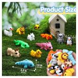 JOYIN 12 Pcs 3D Printed Animals Set, Mini Animals 3D Printed Toys - Cute Articulated Flexible Figurines Fidget Toys for Party Favors Birthday Gifts Desk Pets Office Home Decor