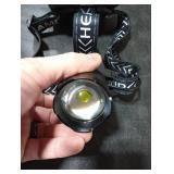 Cinlinso Rechargeable Headlamp Super Bright 99000 Lumens, LED Head Lamp with 4 Modes, 90° Adjustable Head Lights for Forehead, IPX6 Waterproof HeadLamps for Adults Camping Hunting Hiking