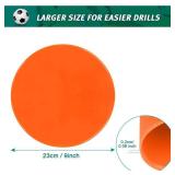 TuXHui Spot Markers Rubber Floor Dots 9inch Non Slip Agility Dots Flat Cones for Kids Sports 12pk