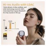 QCY MeloBuds Pro Aadptive Hybrid Active Noise Cancelling Wireless Earbuds, Reduce Noise by Up to 99%, Bluetooth 5.3 Wireless LDAC Hi-Res Audio, 34H Playtime, Comfortable Fit, Custom EQ via App