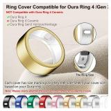 Snyeest 10 Pack Cover Compatible for Oura Ring 4/Gen 3 Heritage/Gen 3 Horizon,(NOT Compatible with Oura 4 Ceramic),Charging Directly,Rugged TPU Elastic Finger Protector for Workout Women Men-Size 9