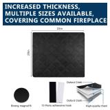 Magnetic Fireplace Cover Blanket Draft Stopper 33*29in Brick Fireplace Screen Insulation Cover Chimney Cold Air Blocker with Strong Magnet Hook-and-Loop Fasteners for Winter Iron Frame Stops Heat Loss