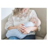 Amazing Baby Swaddle Blanket with Adjustable Wrap, Set of 3, Tiny Anchors, Stripes and Solid, Denim and Gray, Small