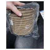 KIS Premium Quality Natural Jute Rope 12 MM (1/2 100 ft) Petroleum Smell Free, Natural, Biodegradable, Hemp Rope, Great for Crafting, Decoration, Camping, PET Friendly