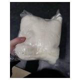 PUKUPIG 36 Inch White Knitted Christmas Tree Skirt, Chunky Cable Knit with Braided Scalloped Edge, Perfect for Xmas Holiday Decorations