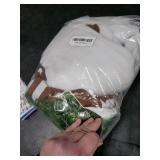 Vikidoky Brown Candy Chocolate Factory Worker Costume Jumpsuit Outfit Bodysuit with Leggings Wig Halloween Cosplay Uniform (Large, Adult)