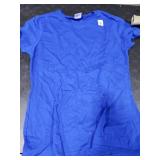 Toy Car Road Playmat Back Massage Race Track Backrub Gift T-Shirt Blue Ladies Small