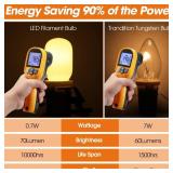 Meonum 5 Pieces Christmas Village Replacement Light Bulbs, E12 Candelabra Base T20 LED Bulbs, 0.7W 120V Replacement Light Accessories for Villages Houses, Christmas Tree, Halloween Pumpkin Decor