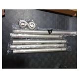 ENJOYBASICS Shower Curtain Rod 30 to 76 Inches, 1 Inch Stainless Steel Adjustable Spring Tension Rods No Drill for Bathroom, Closet, Window, Room Divider, Never Rust, Non Slip, Nickel