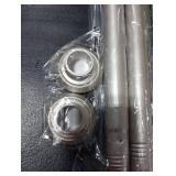 ENJOYBASICS Shower Curtain Rod 30 to 76 Inches, 1 Inch Stainless Steel Adjustable Spring Tension Rods No Drill for Bathroom, Closet, Window, Room Divider, Never Rust, Non Slip, Nickel