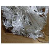 Twinkle Star 2 Pack 100 LED Star String Lights, Plug in Fairy String Lights Waterproof, Extendable for Indoor, Outdoor, Wedding Party, Christmas Tree, New Year, Garden Decoration, Warm White