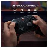 GameSir Cyclone 2 Pro Wireless Controller for Switch, Windows PC, Steam, Android, iOS, PC Game Controller with Mag-Res TMR Sticks, Hall Effect Triggers, RGB Lightning, 6-Axis Gyro, Turbo without Charg