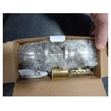 BESTTEN Keyed Entry Door Knob with Lock, Interior and Exterior Door Lock, Standard Ball, Satin Nickel