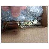 BESTTEN Keyed Entry Door Knob with Lock, Interior and Exterior Door Lock, Standard Ball, Satin Nickel