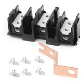 New WB17T10011 Terminal Block Assembly for GE/Samsung Range/Stove/Oven-Compatible with AP3736048, 1085735,WB17T10012 & More - 3-Position Dual Row Power Cord Terminal Block