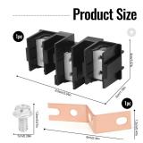 New WB17T10011 Terminal Block Assembly for GE/Samsung Range/Stove/Oven-Compatible with AP3736048, 1085735,WB17T10012 & More - 3-Position Dual Row Power Cord Terminal Block