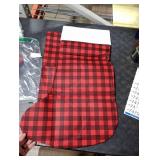 Shinymoon 4 Pcs Large Christmas Stockings Jumbo Felt Xmas Stockings Giant Fillable Big Stocking for Christmas Holiday Classroom Home Party Decorations, 18.1 x 27.6(Buffalo Plaid Style)