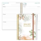 2026-2027 Planner - 18 Months Weekly & Monthly Planner from January 2026 - June 2027, Spiral Planners 2026-2027 with Elastic Closure, Inner Pocket, Medium 5.8 x 8.3, Rose Leaf