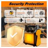 Buyplus Outdoor Heater, 1500W Patio Heater for Garage, Portable Electric Space Heaters with Overheat Tip-Over Protection, PTC Ceramic Space Heaters for Garage, Greenhouse, Indoor Outdoor Use,Yellow