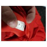 Fashionbride Short Chiffon Bridesmaid Dress 2025 Sexy Red Cocktail Party Dress V Neck Ruffles Evening Gowns for Women Size 4