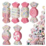 LANGXUN 6pcs Candy Land 2025 Xmas Birthday Party Wedding Suppiles Decoration, Hanging Candy Cane Christmas Tree DÃ©cor, Christmas Decorative Hanging Ornaments Crafts