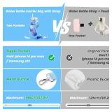 OUTXE Water Bottle Carrier Bag for 40oz Stanley Tumbler with Handle& Simple Modern, Water Bottle Holder with Adjustable Strap& Phone Pocket, Water Cup Pouch for Walking, Travel (Blue Starry Sky) MISSI